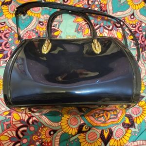 Blue clutche handbag